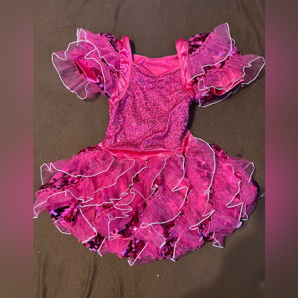 Weissman Dance Costume Pink Fuchsia Child Medium
